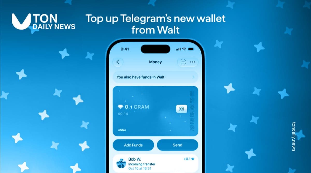 How to Transfer GRAM From Walt to Telegram Money Wallet